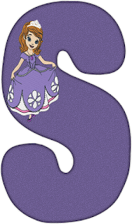 Abecedario Morado con la Princesa Sofía. Purple Alphabet with Sofia the First. 