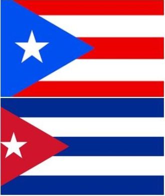 congelado Memorándum varonil Líneas de la memoria: La cercanía de las banderas de Cuba y Puerto Rico