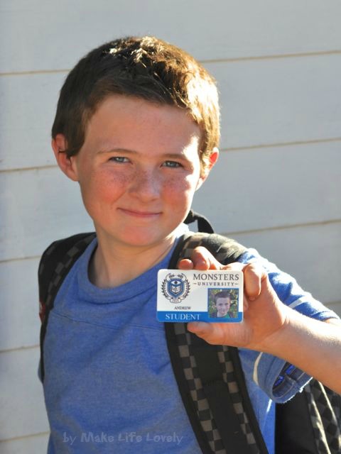 Monsters University Id Card Template