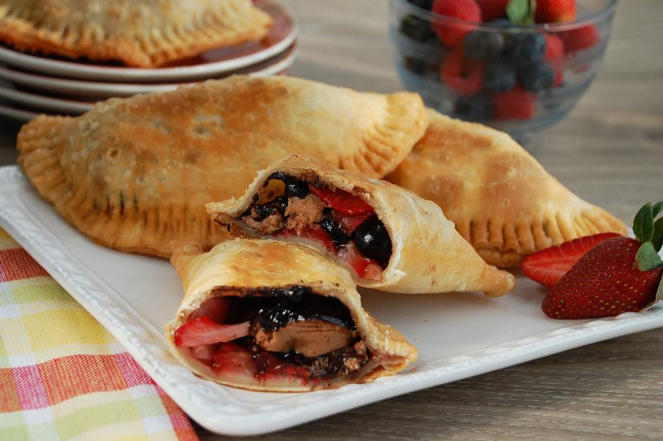 Meals, Heels, and Cocktails Berry Cherry Chocolate Empanadas