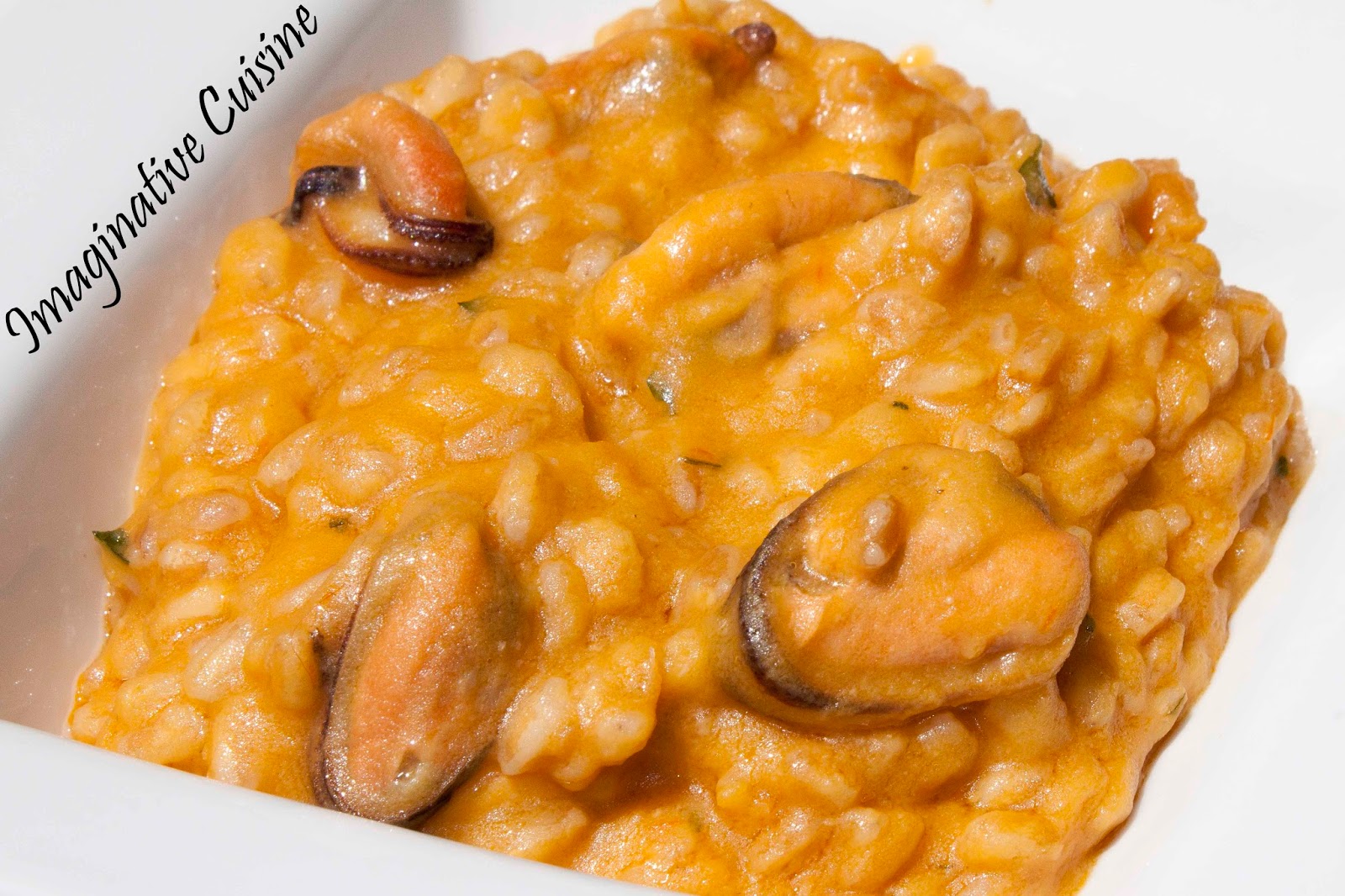 Imaginative Cuisine Zuppa di fagioli cozze e farro