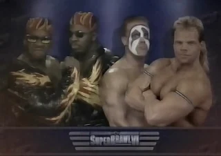 WCW SUPERBRAWL VI 1996 - Sting & Lex Luger defended the WCW Tag Team Titles against Harlem Heat