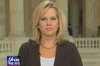 Shannon Bream rehearsing news intro outside. 