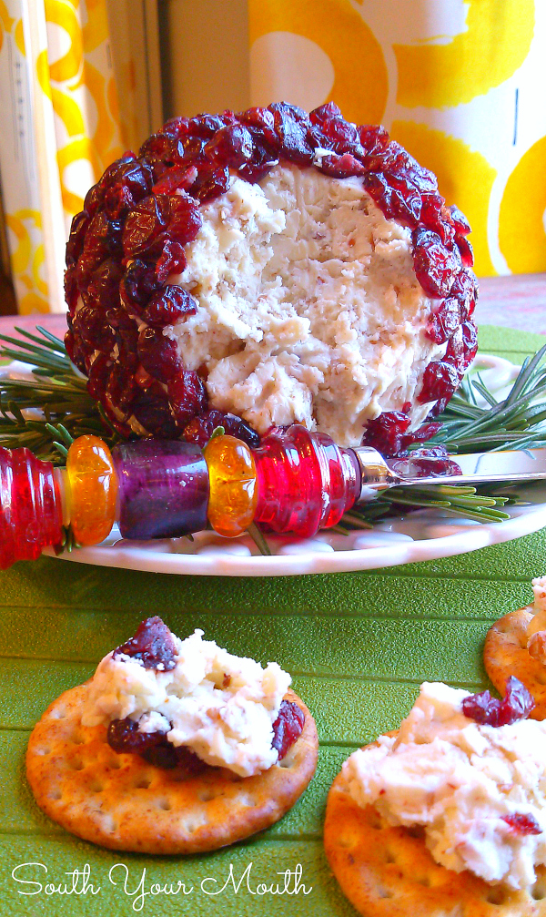 South Your Mouth Christmas Cranberry Cheese Ball