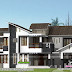 All style mix roof house design