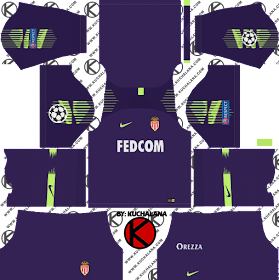 AS Monaco FC 2018/19 UCL Kit - Dream League Soccer Kits