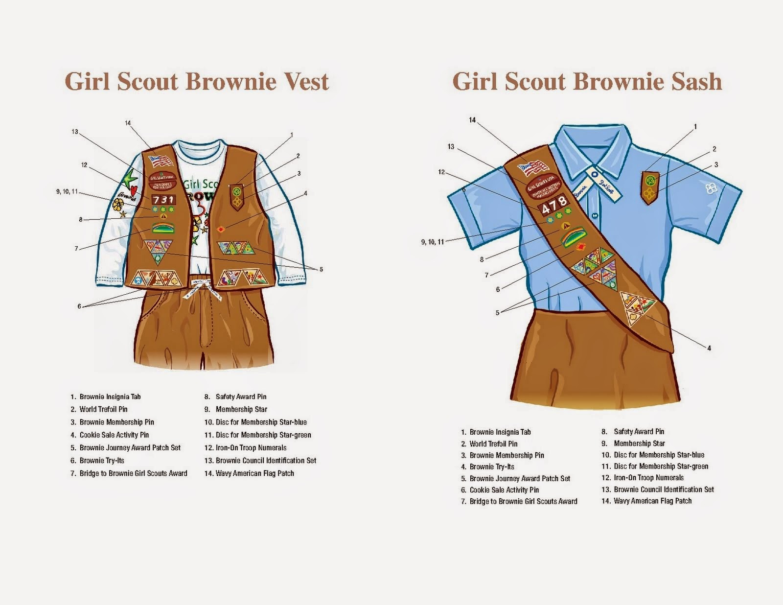 Water Tower Girl Scouts Sash & Vest Guides