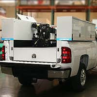 Service Body with Built in Compressor, Welder, and Generator