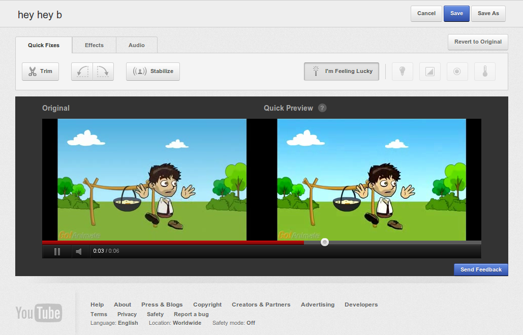 YouTube Video Editor Already Used by Two Million People