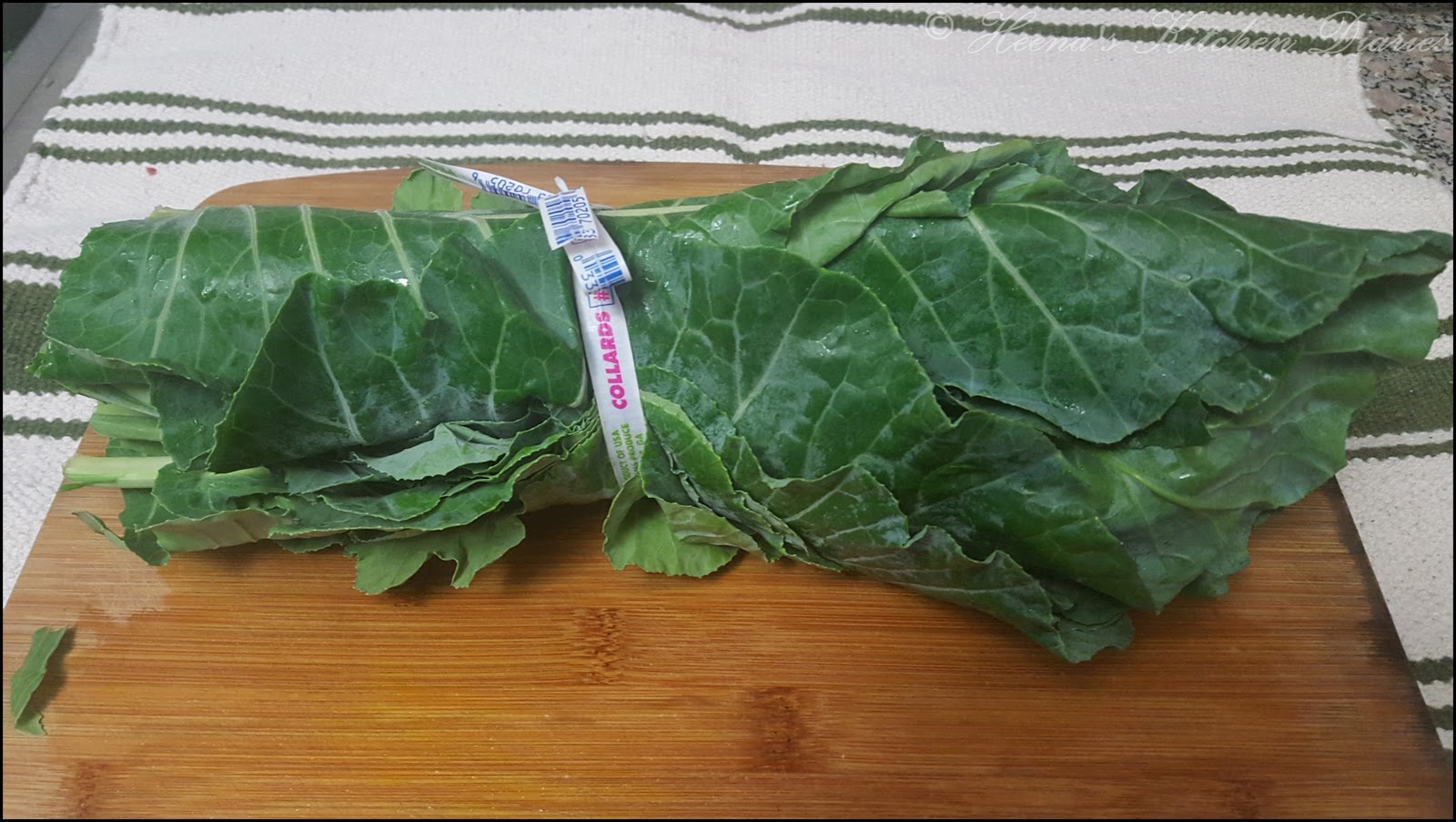 Heena's Kitchen Diaries Collard Greens Patra