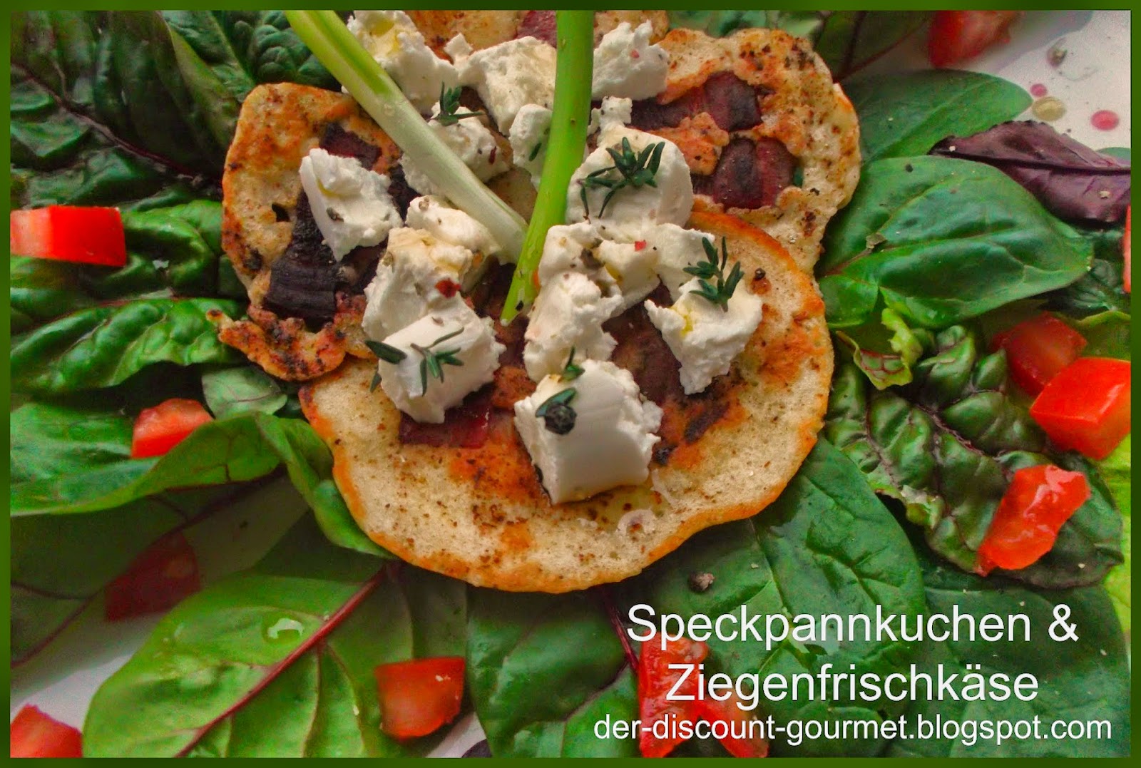 Der Discount Gourmet: Speckpfannkuchen mit Ziegenfrischkäse