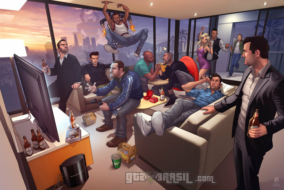 Todos os personagens de GTA em uma só imagem! GTA V Brasil Todos os personagens de GTA em uma só imagem! GTA V Brasil