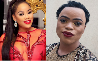 Image result for bobrisky and toyin lawani