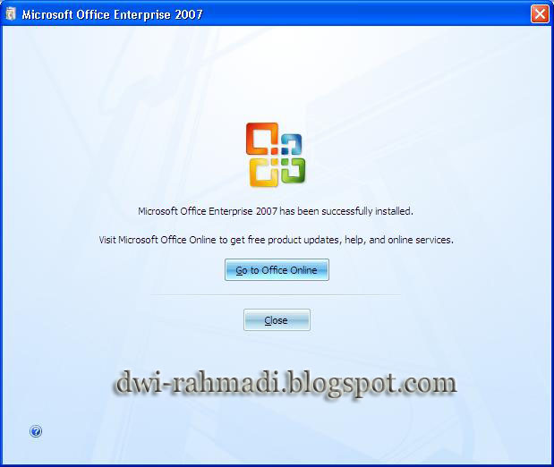 Dwi Rahmadi Kenapa Tidak Bisa Instal Microsoft Office 2007