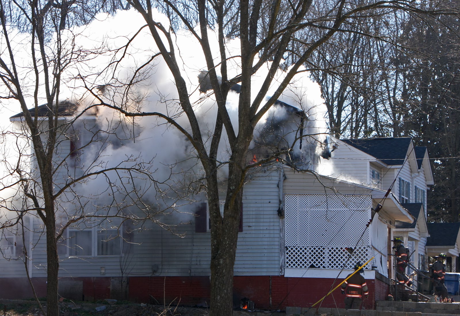 Julian Harrison Fotos House fire on Angier Ave. leaves family homeless....