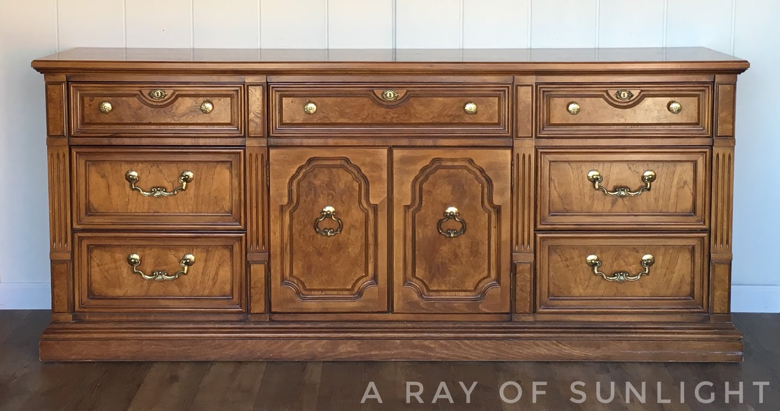 The White Thomasville Dresser Makeover A Ray Of Sunlight Before