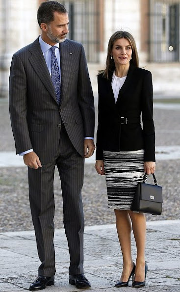 Queen Letizia wore HUGO BOSS Jesila Blazer, HUGO BOSS Vapina Skirt, MAGRIT Pumps