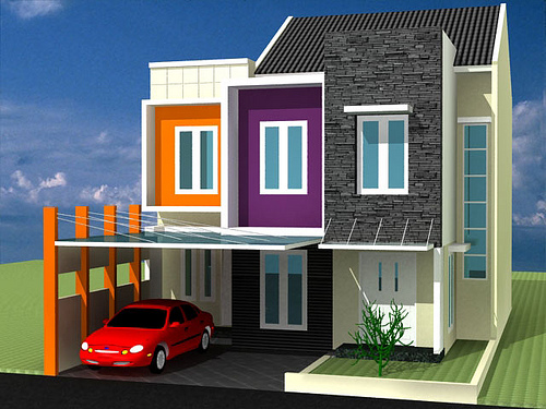 Warna Cat Luar Rumah Terkini Referensi Gambar Desain 