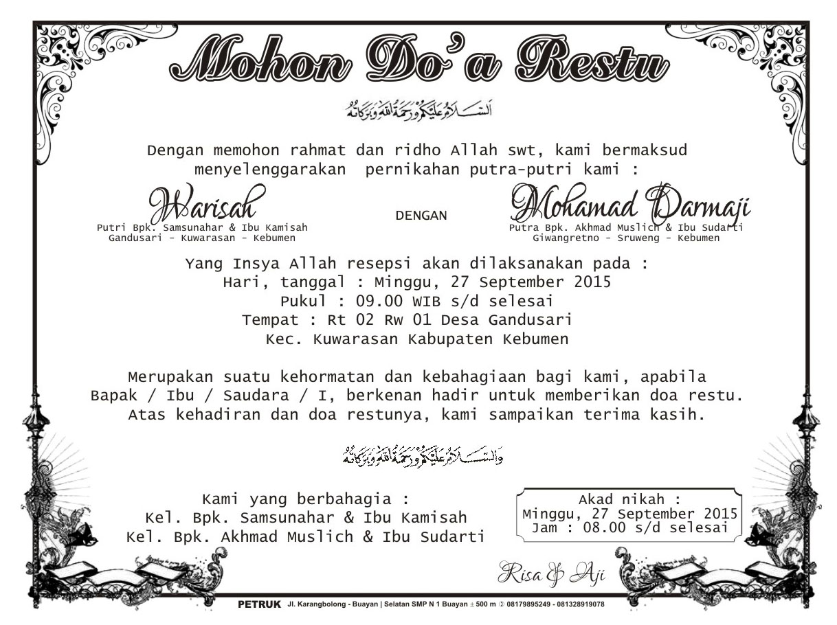 Ide 23 Ucapan Tasyakuran Pernikahan