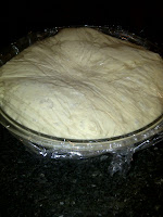 bowl of bread dough