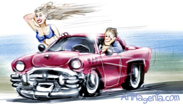 Car cartoon by ArtMagenta