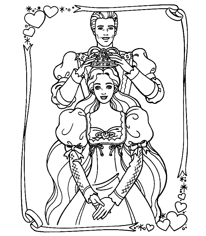 Download Barbie Princess Coloring Pages | Fantasy Coloring Pages