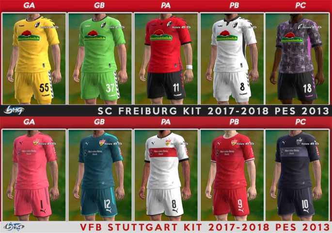 Sc Freiburg Vfb Stuttgart Kits 2017 18 Pes 2013 Patch Pes New Patch Pro Evolution Soccer