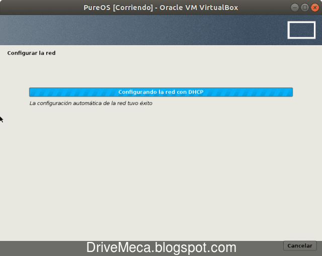 Se activa la tarjeta de red y busca conexion por DHCP Se activa la tarjeta de red y busca conexion por DHCP