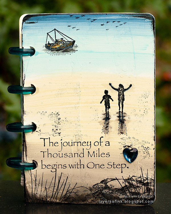 Layers of ink - Nautical Mini Album Tutorial by Anna-Karin Evaldsson