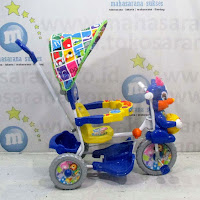 Royal RY8582C Baby Ball Double Music Baby Tricycle Blue