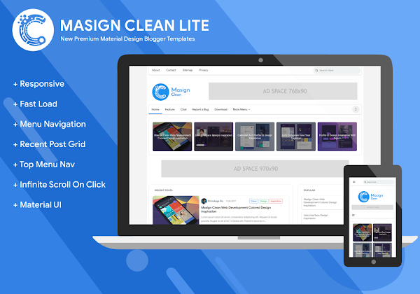 Masign Clean Lite Responsive Blogger Template