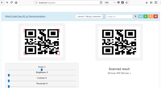 Membaca QRCode atau Barcode dengan Library Javascript