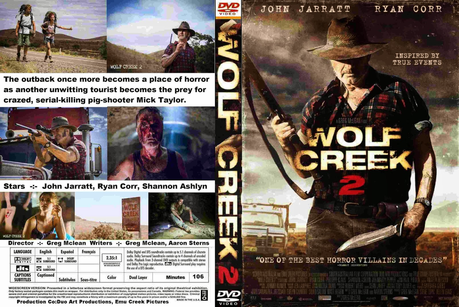 Wolf creek 3 2024 streaming. Волчья яма 2005 Постер на диске.