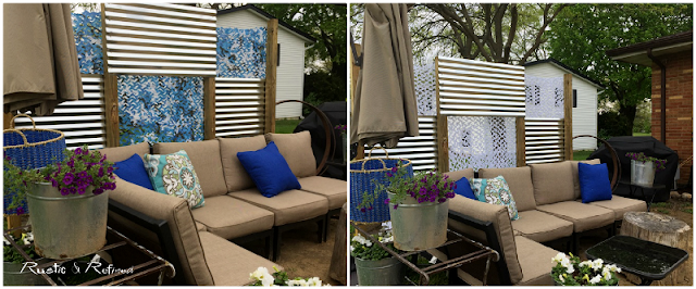 Outdoor Seating Area Ideas with a DIY Privacy Screen on a Budget