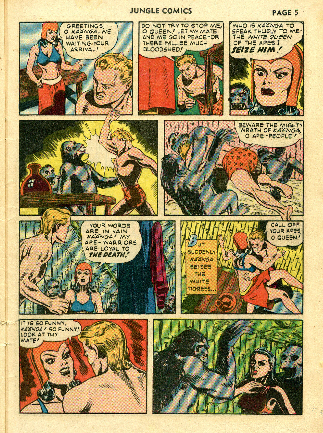 Read online Jungle Comics comic -  Issue #26 - 7