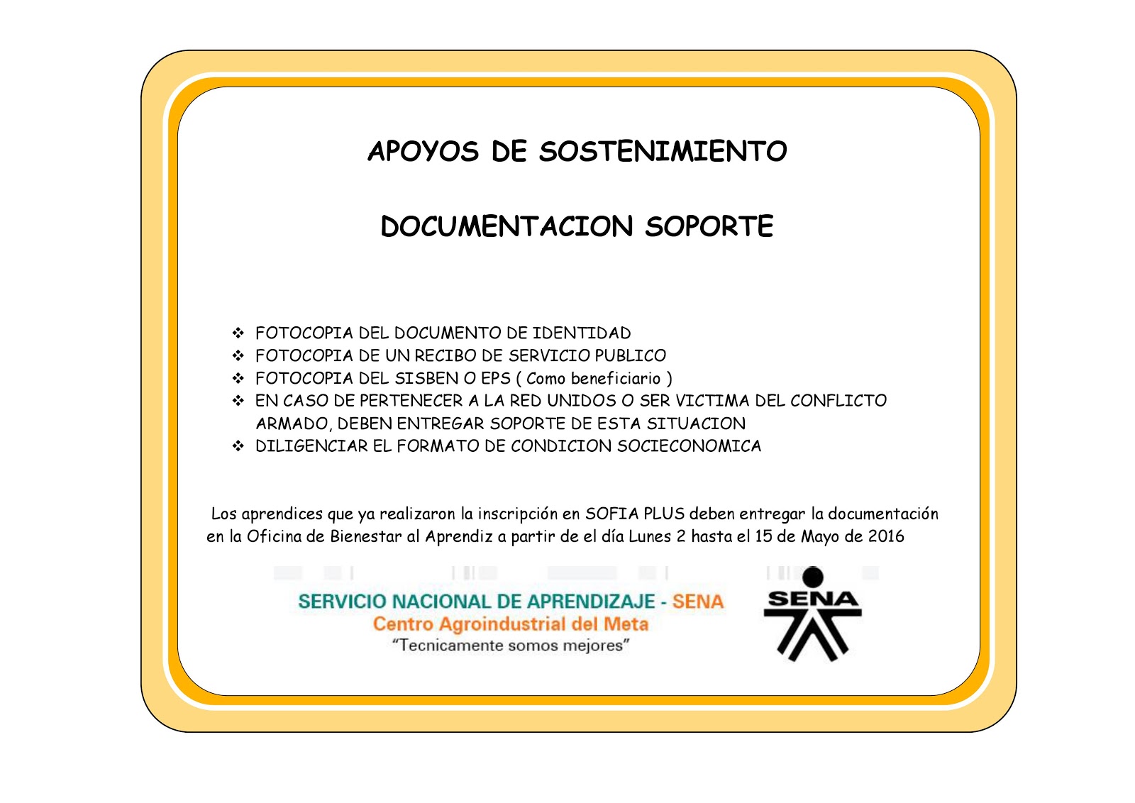 Carta De Sostenimiento Para Imprimir