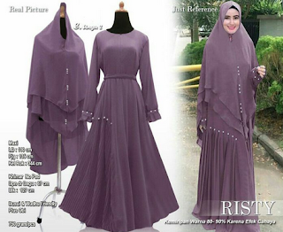 baju gamis lebaran anak remaja