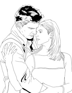 angel and buffy the vampire slayer coloring pages
