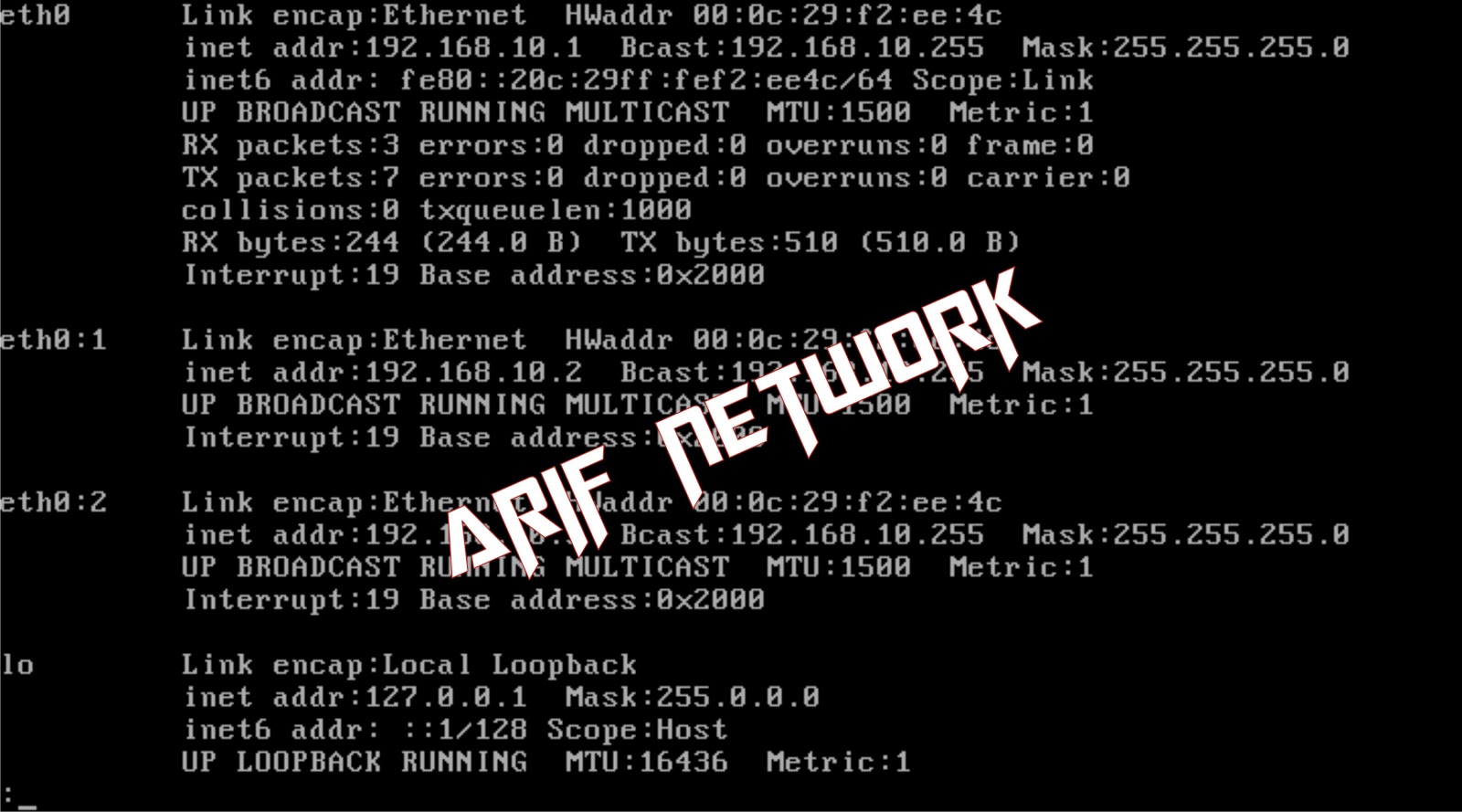 Konfigurasi IP Debian 5 Lenny UPK Arif Network
