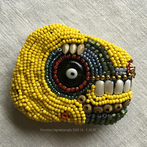 Bead Mosaic using Epoxy Putty Resin