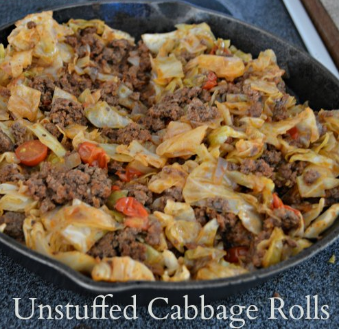 Cheesy Cabbage and Ground Beef Skillet - USA recipes