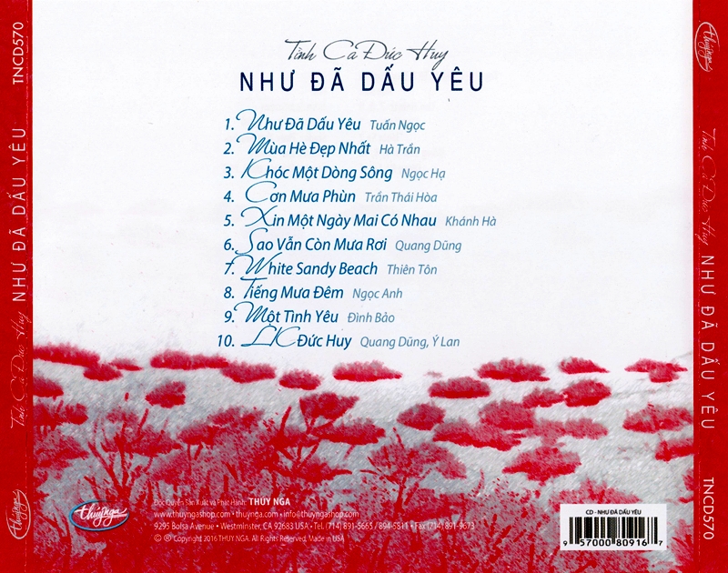 Chia Sẻ Nhạc Việt Thuy Nga Cd570 Tinh Ca đức Huy Như đa Dấu Yeu Nrg