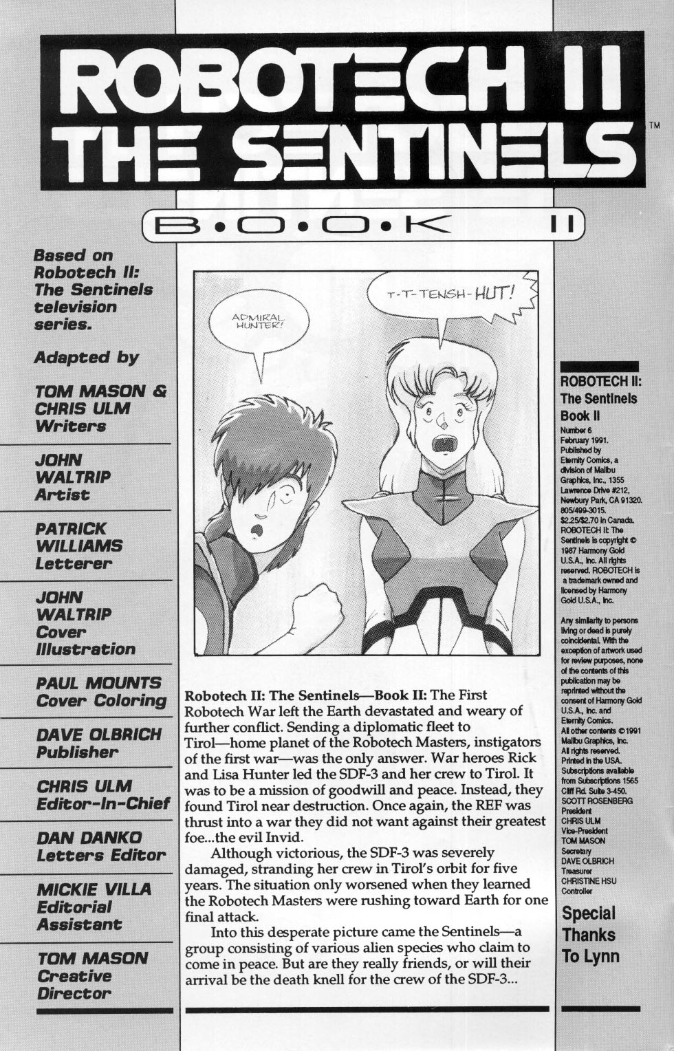 <{ $series->title }} issue Robotech II: The Sentinels Book 2 Issue #6 - Page 2