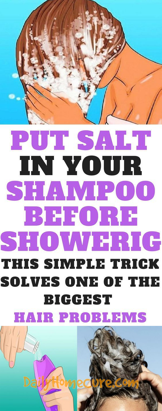 Put Salt In Your Shampoo Before Showering. This Simple Trick Solves One