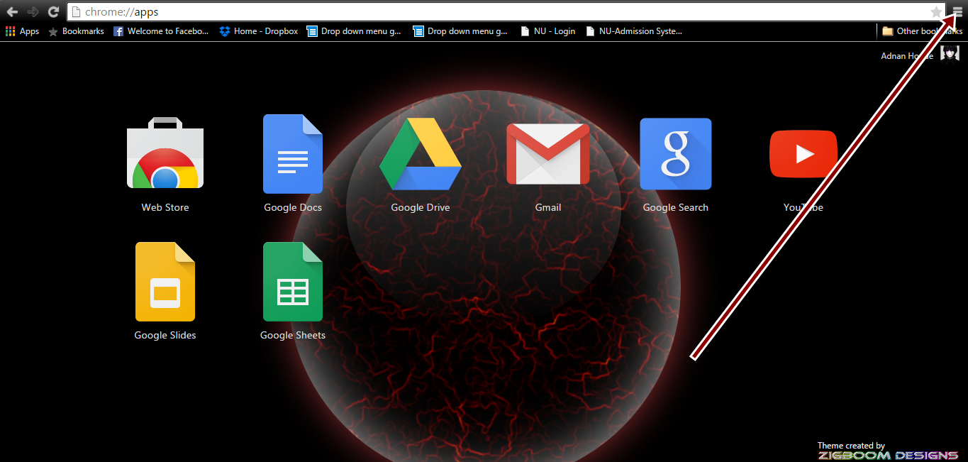 How to change theme on google chrome Spanirix