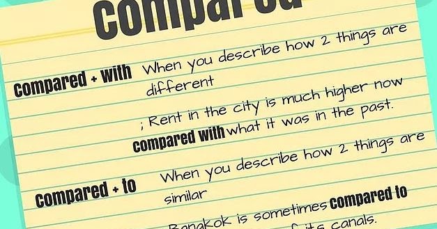 "Compared to" and "Compared with" - what is the difference?
