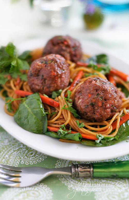 Good Recipe Turkey Meatballs with Asian Style Noodles GooD life FitneSS