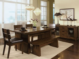 furniture meja makan minimalis modern murah baik dari kayu ataupun bahan lainnya