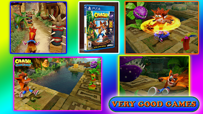 A banner for the review of Crash Bandicoot N. Sane Trilogy - a game for PS4