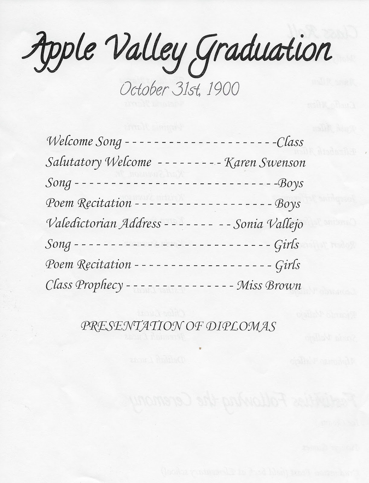 Sutton Nebraska Museum Apple Valley Graduation 2017